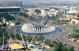 Dedicated to "Man's Achievement on a Shrinking Globe in an Expanding Universe," the 1964 New York World's Fair opened on 22 April in Flushing Meadows. One of its most spectacular attractions was General Electric's Progressland where the Fusion Demonstration was performed non-stop.